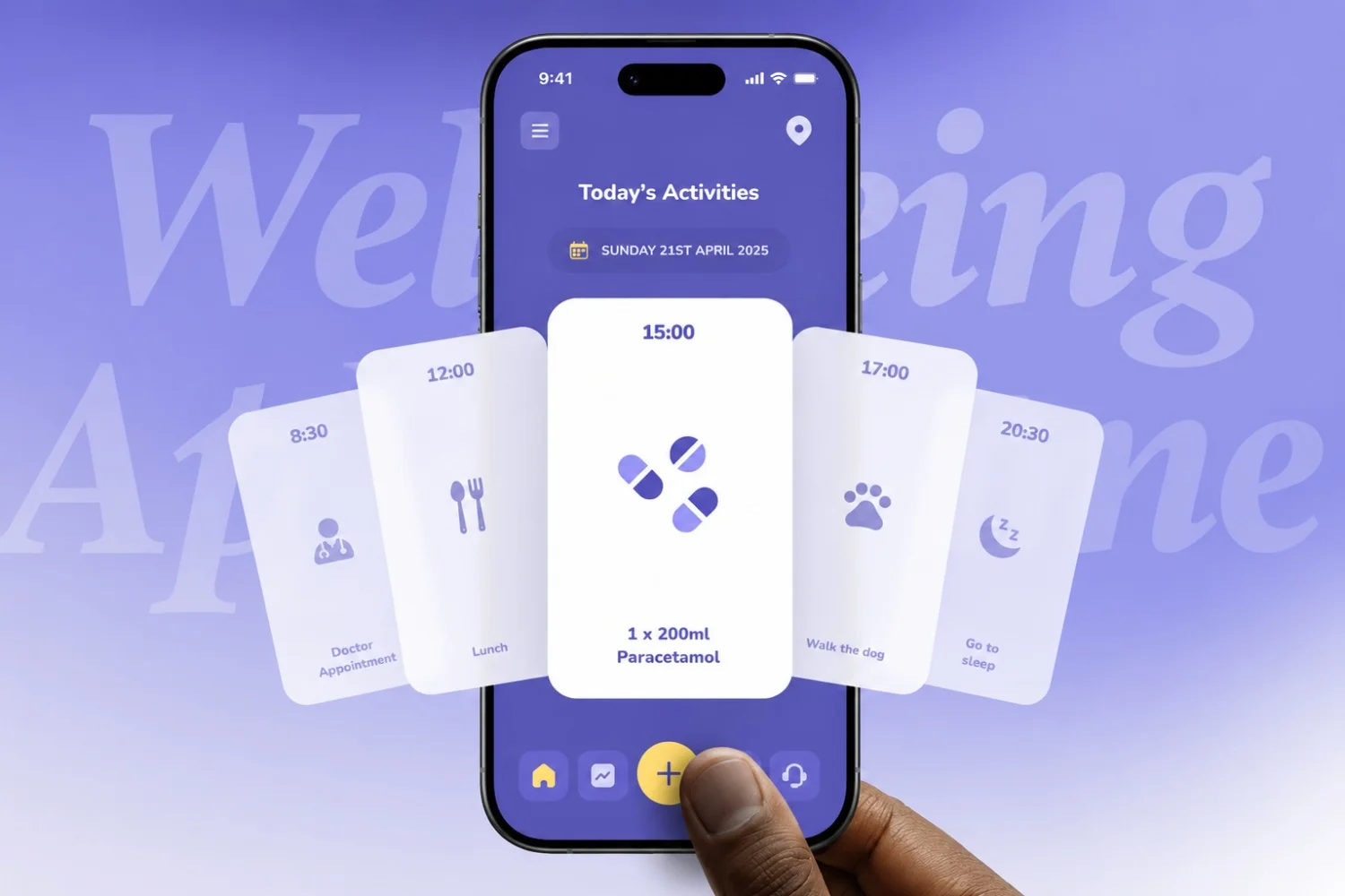 Mobile app design portfolio example