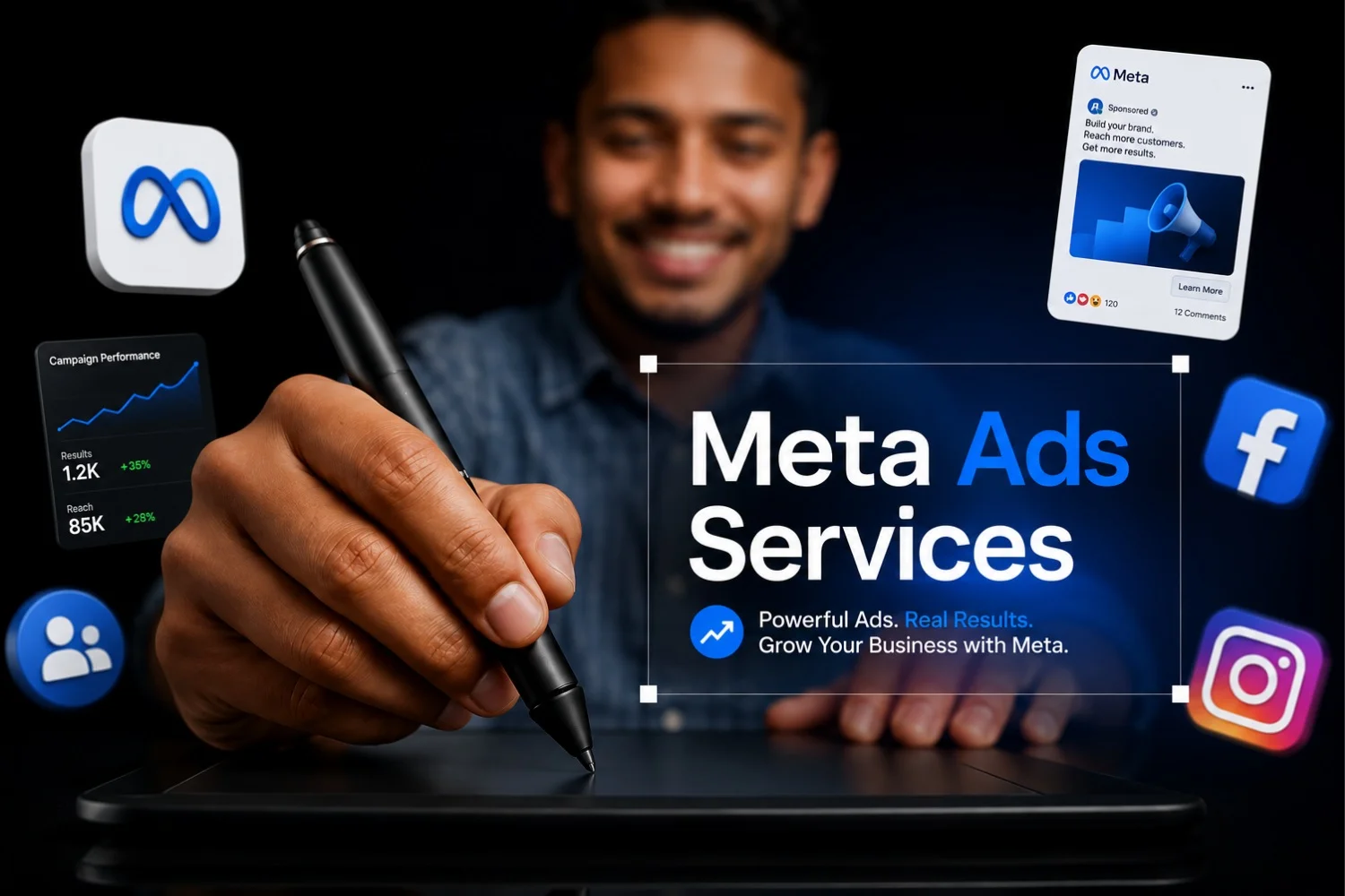 Meta ads campaign portfolio example